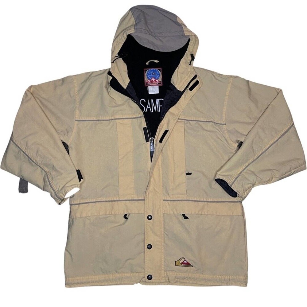 Quicksilver Yellow Utility Collection Sample Jacket Coat From Factory Raffle MED